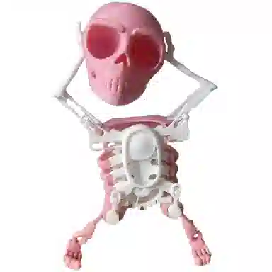 咕轹 骷髅头会跳舞 玩具