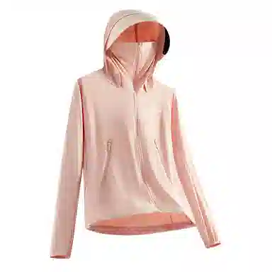 贵人鸟 美式舒适时尚简约纯色宽松休闲百搭户外运动轻薄连帽长袖 透气防紫外线抑菌抗敏速干凉感防晒服薄外套 男女同款