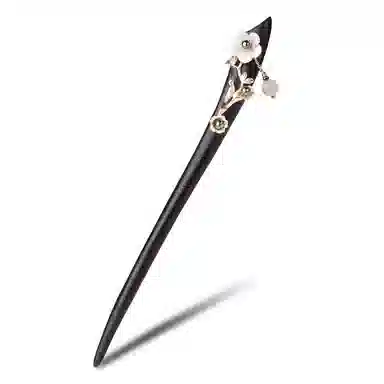 凤凰涅磐 花朵古风粉色高级感现代 木质 发簪 女款