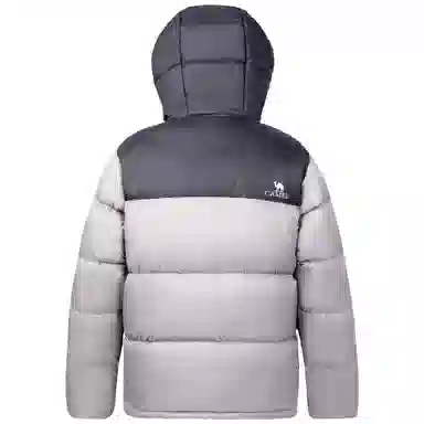 CAMEL Warm Fleece Windproof Hooded Down Jacket