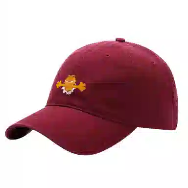 加菲猫家族 韩版弯檐户外游玩运动百搭小众软顶 棉 鸭舌帽 男女同款情侣款