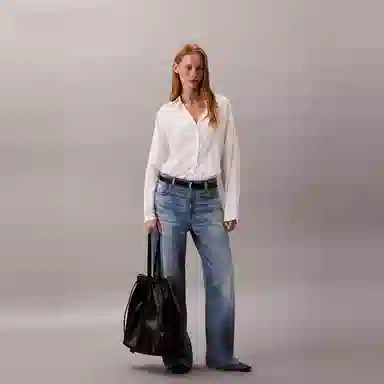 Calvin Klein Drawstring Sling Bag Medium Space Black