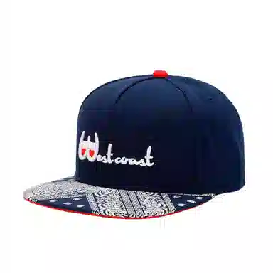 艾佳微 嘻哈街舞平沿刺绣骑行钓鱼遮阳防晒 棉 棒球帽 男女同款情侣款