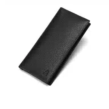 代写贺卡 稻草人 长款商务简约大气时尚 牛皮革 钱包 男款 黑色/咖啡色