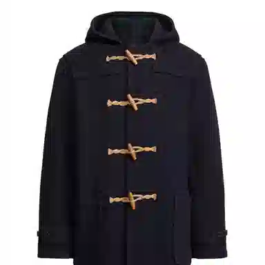 Polo Ralph Lauren FW24 Navy Wool Duffle Coat