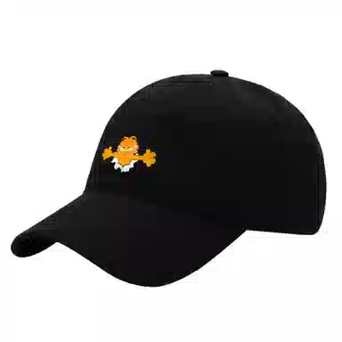 加菲猫家族 韩版弯檐户外游玩运动百搭小众软顶 棉 鸭舌帽 男女同款情侣款