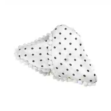 蒙妮 轻奢时尚珍珠波点三角抓夹 亚克力/布艺 发夹 女款