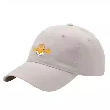 加菲猫家族 韩版弯檐户外游玩运动百搭小众软顶 棉 鸭舌帽 男女同款情侣款