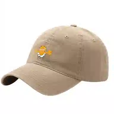 加菲猫家族 韩版弯檐户外游玩运动百搭小众软顶 棉 鸭舌帽 男女同款情侣款