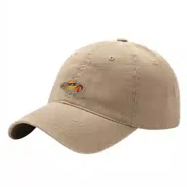 加菲猫家族 个性纯色休闲百搭小众运动风遮脸软顶大头围显脸小时尚 棉 鸭舌帽 男女同款情侣款