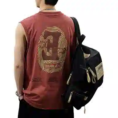 Qianjin Niu Summer Streetwear Embossed Vest