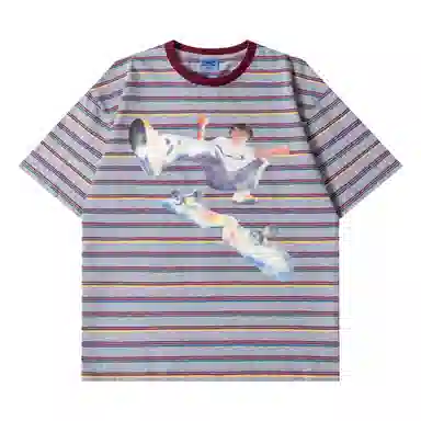 Mr. Jiangnan Vintage Striped T-Shirt