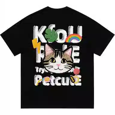 K411 Vintage Graffiti Cat Logo T-Shirt