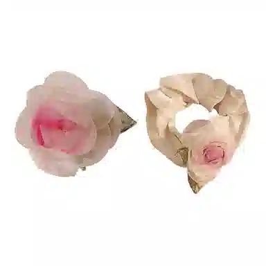 希铃 干枯玫瑰超仙氛围感森系仙美 网纱 发圈 女款