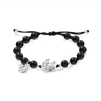 【S999银/招财貔貅】 百慕眸 吸金吞金兽 新中式 国潮 福乐牌小众设计 高级感 高考考研上岸#好运 白玉菩提 手链 男女同款情侣款