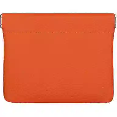 歌若拉 自动封口真皮硬币袋弹力闭合小众耳机数据线收纳 头层牛皮 零钱包 男女同款情侣款 多色