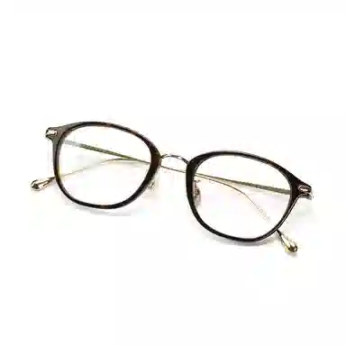 【可配度数】 青雉作 日杂精致感高定贝母鼻托细边近视眼镜手工镜框高颜值小框清冷感 β钛板材 椭圆形 光学镜架 女款 玳瑁色日本灰黑色
