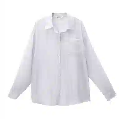 米子旗 条纹天丝微透防晒长袖衬衫 女款