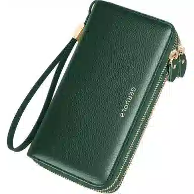 歌若拉 多卡位双拉链 牛皮 钱包 女款 多色