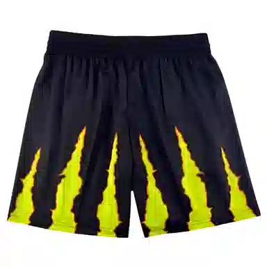 豹了个猫 美式抓痕爪印网眼透气运动健身短裤篮球裤 男女同款