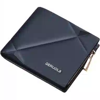 歌若拉 菱形设计驾驶证卡包三合一商务实用防盗刷 头层牛皮 钱包 男款 多色