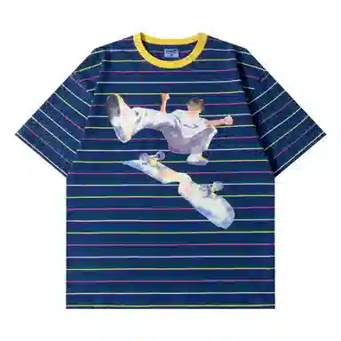 Mr. Jiangnan Vintage Striped T-Shirt