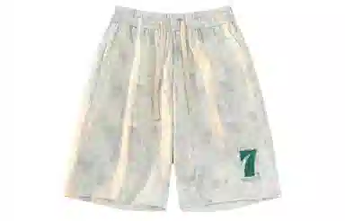 王者荣耀 美式复古扎染脏脏五分裤宽松舒适透气居家户外运动通勤青少年高颜值大码百搭时尚休闲短裤 男女同款