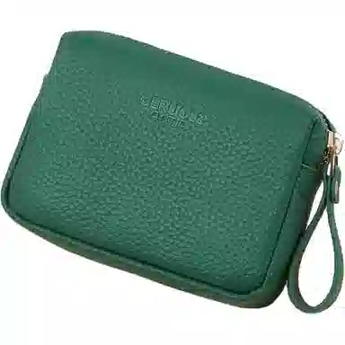 歌若拉 指环型拉尾设计 头层牛皮 简约日系风 实用 卡包 收纳包零钱包 常规 男女同款情侣款 多色