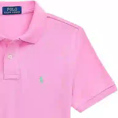 Polo Ralph Lauren SS25 Embroidered Logo Cotton Tee Pink Kids