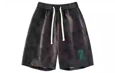 王者荣耀 美式复古扎染脏脏五分裤宽松舒适透气居家户外运动通勤青少年高颜值大码百搭时尚休闲短裤 男女同款