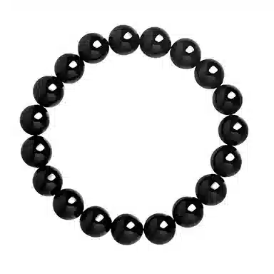 【时来运转】 熊银匠 吉祥好运 平安顺遂 新中式国潮转运珠 简约大气 经典百搭素串 男朋友 父亲 黑曜石 手串 男女同款情侣款