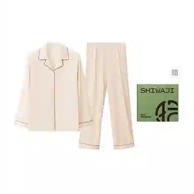 拾袜记 柔软舒适抑菌防螨吸汗透气家居服可外穿睡衣套装 女款 礼盒装