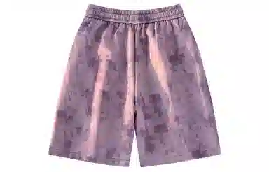 王者荣耀 美式复古扎染脏脏五分裤宽松舒适透气居家户外运动通勤青少年高颜值大码百搭时尚休闲短裤 男女同款