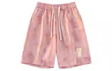 王者荣耀 美式复古扎染脏脏五分裤宽松舒适透气居家户外运动通勤青少年高颜值大码百搭时尚休闲短裤 男女同款