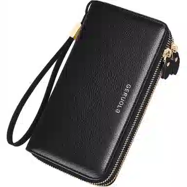 歌若拉 多卡位双拉链 牛皮 钱包 女款 多色