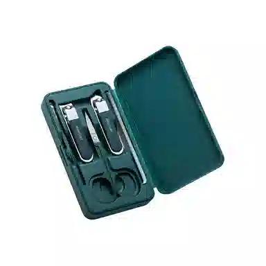 轻迎 礼盒高档指甲刀套装家用盒装指甲剪便携指甲钳修甲美甲挖耳勺工具 轻便