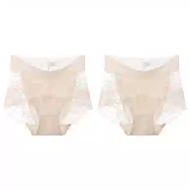 莫代尔 舒适透气柔软不卡档防夹臀内裤无痕不磨腿中腰高弹三角内裤清新淡雅轻薄简约短裤 女款