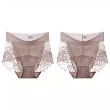 莫代尔 舒适透气柔软不卡档防夹臀内裤无痕不磨腿中腰高弹三角内裤清新淡雅轻薄简约短裤 女款