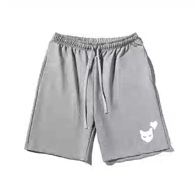 乱步 百搭宽松阔腿舒适运动基础五分休闲短裤 男女同款