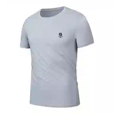 暴走的萝莉 超大弹力网孔透气品牌设计圆领运动跑步训练短袖亲肤篮球衣 男女同款