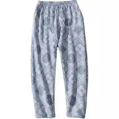 乱步 腰果花裤子韩版潮流百搭休闲裤 男女同款