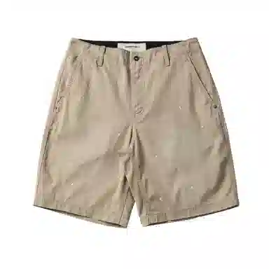 实年服工 质感水洗泼墨纯棉休闲五分裤工装短裤 男款