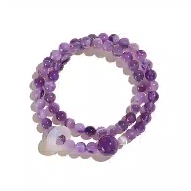 玄唐 九紫离火紫气东来梦幻高级感国潮#好运处理 紫水晶 手串 女款