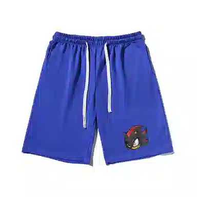 乱步 简约设计卡通印花透气凉感夏日宽松运动风青少年学生五分裤休闲短裤 男女同款