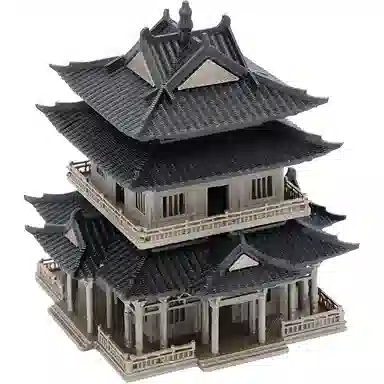 西瓜藤 亭台楼阁 成品模型