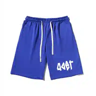 乱步 街头艺术宽松不规则印花潮牌百搭运动透气休闲短裤 男女同款