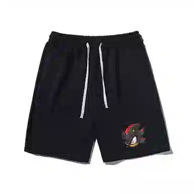 乱步 简约设计卡通印花透气凉感夏日宽松运动风青少年学生五分裤休闲短裤 男女同款