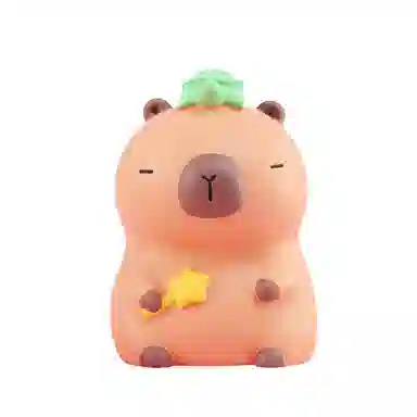 咕轹 可爱搪胶水豚 小猪储蓄罐 玩具