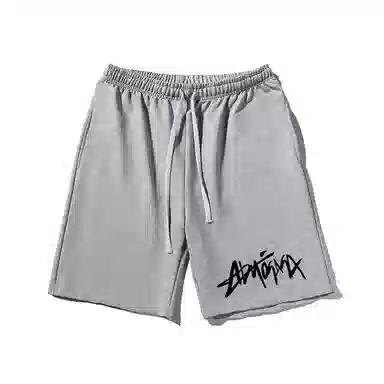 乱步 美式潮流宽松字母设计潮牌百搭运动透气青少年学生五分裤休闲短裤 男女同款