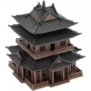 西瓜藤 亭台楼阁 成品模型